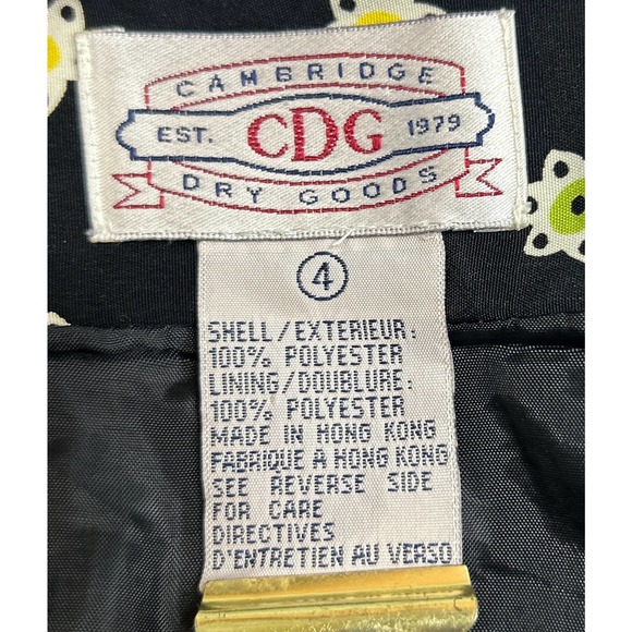 Vintage 90S Cambridge Dry Goods  Paisley and Stars Mini Wrap Skirt Size 4 - Picture 8 of 9